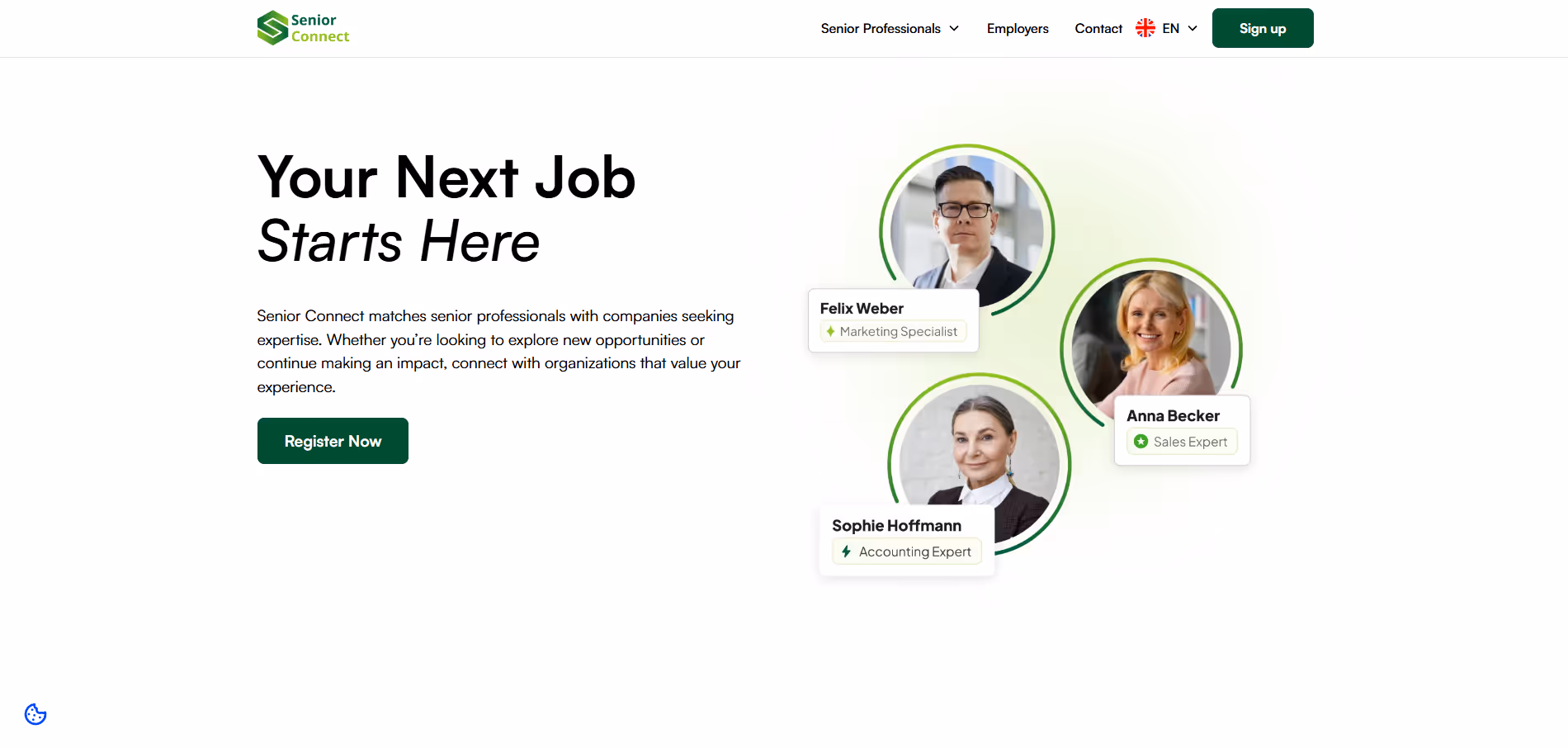 Senior Connect website designed by flow cubo the top Webflow agency – responsive and SEO-optimized.
